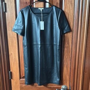 Z Supply Black Faux Leather Dress Size Small NWT